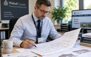 What-Is-a-C2-Property-planning-officer-reviewing-care-home-plans