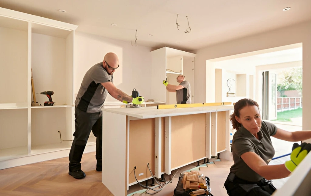 kitchen-fitters-installing