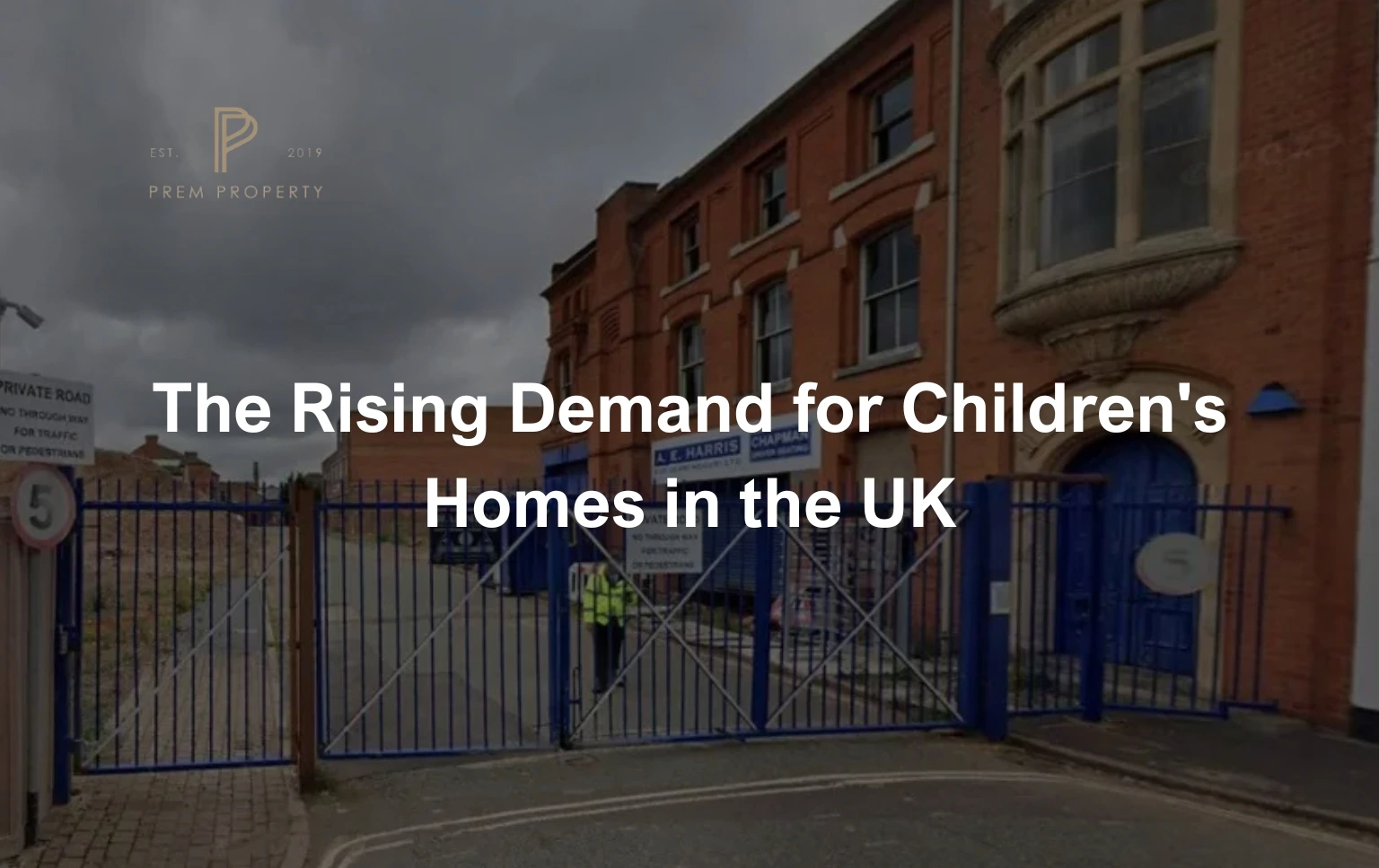 A-residential-property-with-gates,-highlighting-the-rising-demand-for-childrens-homes-in-the-UK