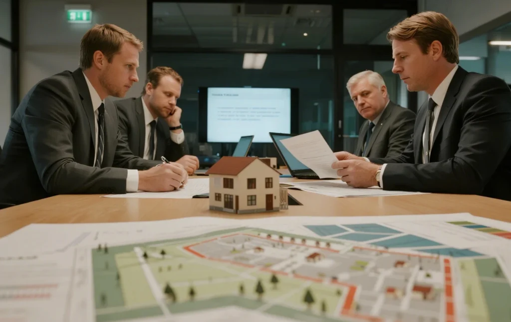 Team-discussing-plans-for-council-collaboration