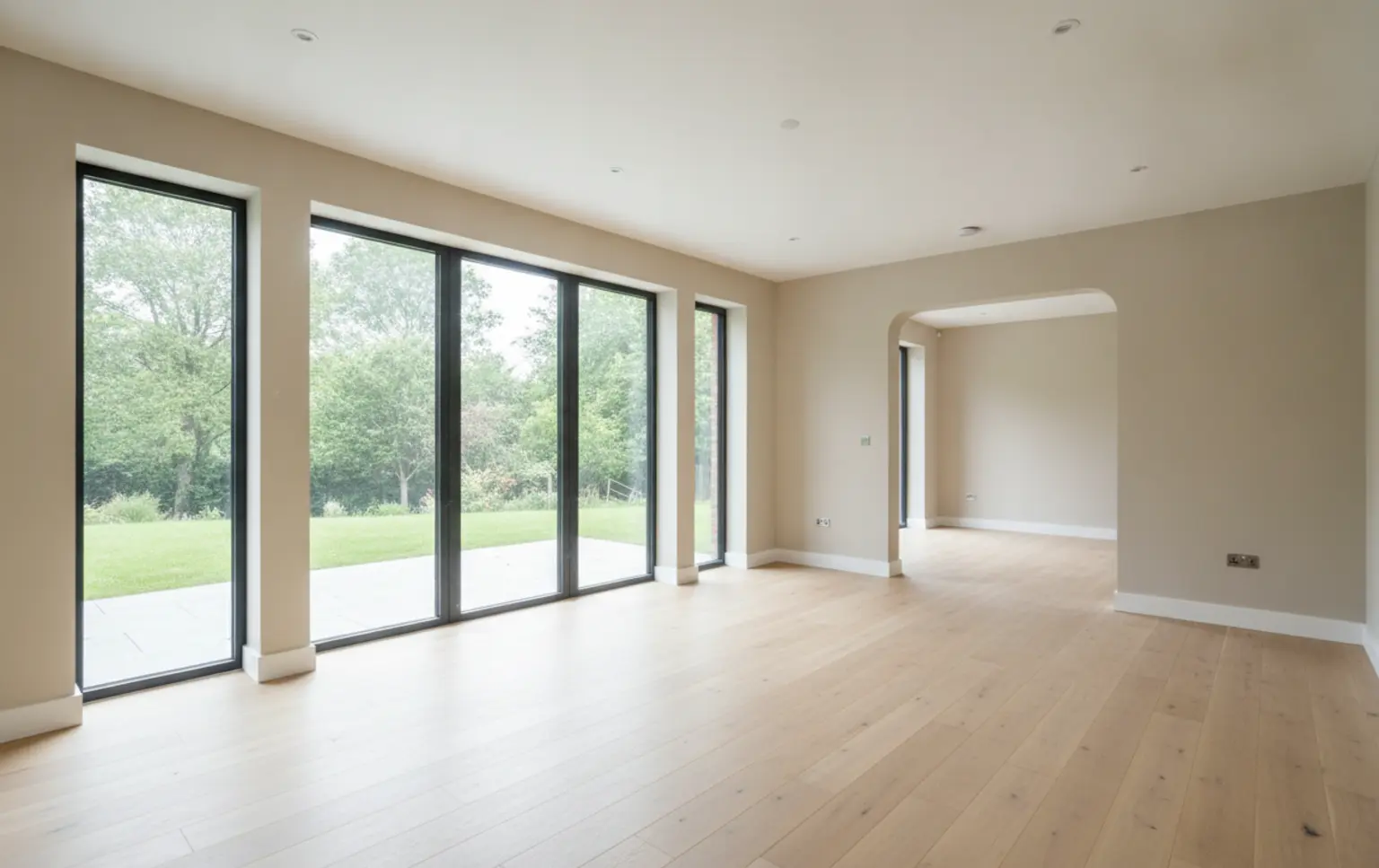 An empty room in a UK property, illustrating the need to consider problems with leasing to care providers like modifications.